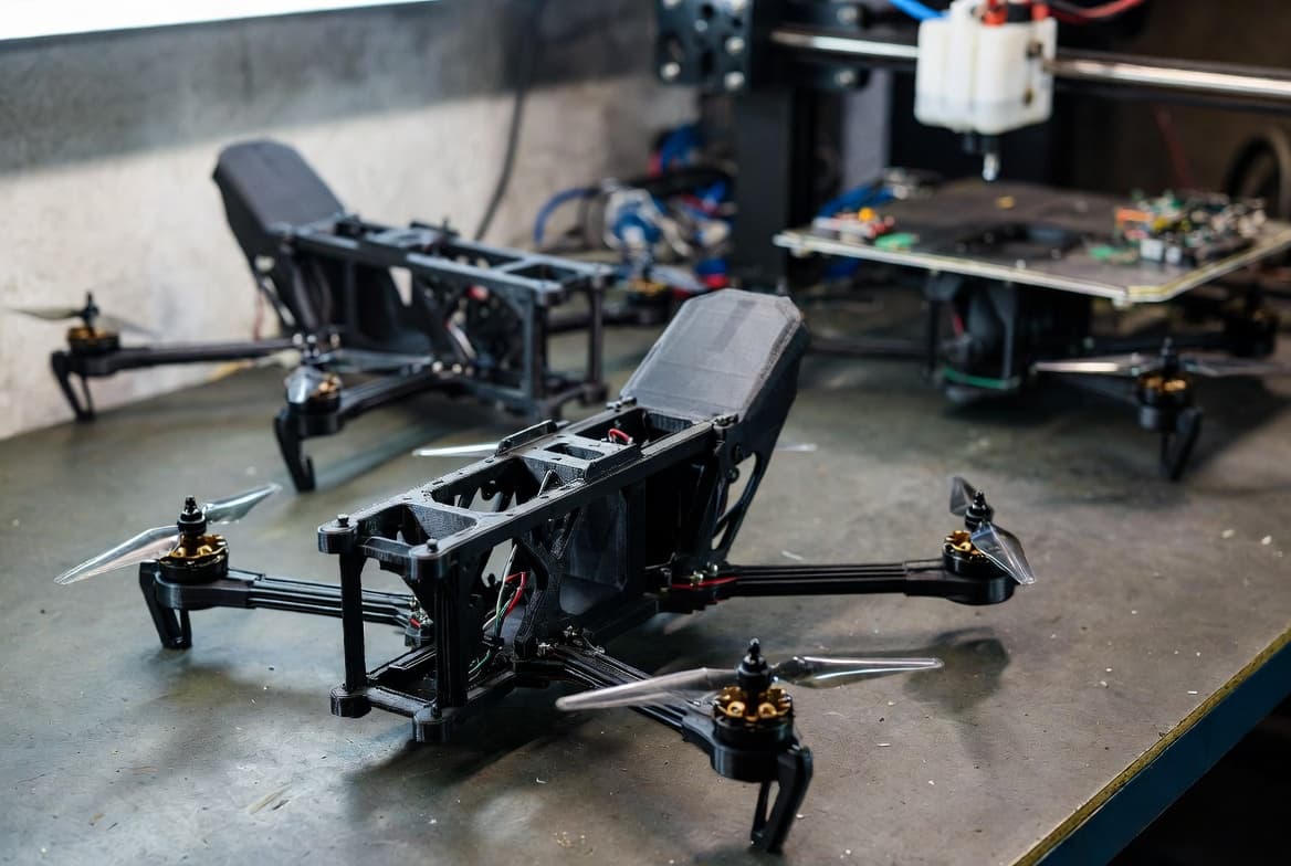 Heavy-lift prototypes during integration.